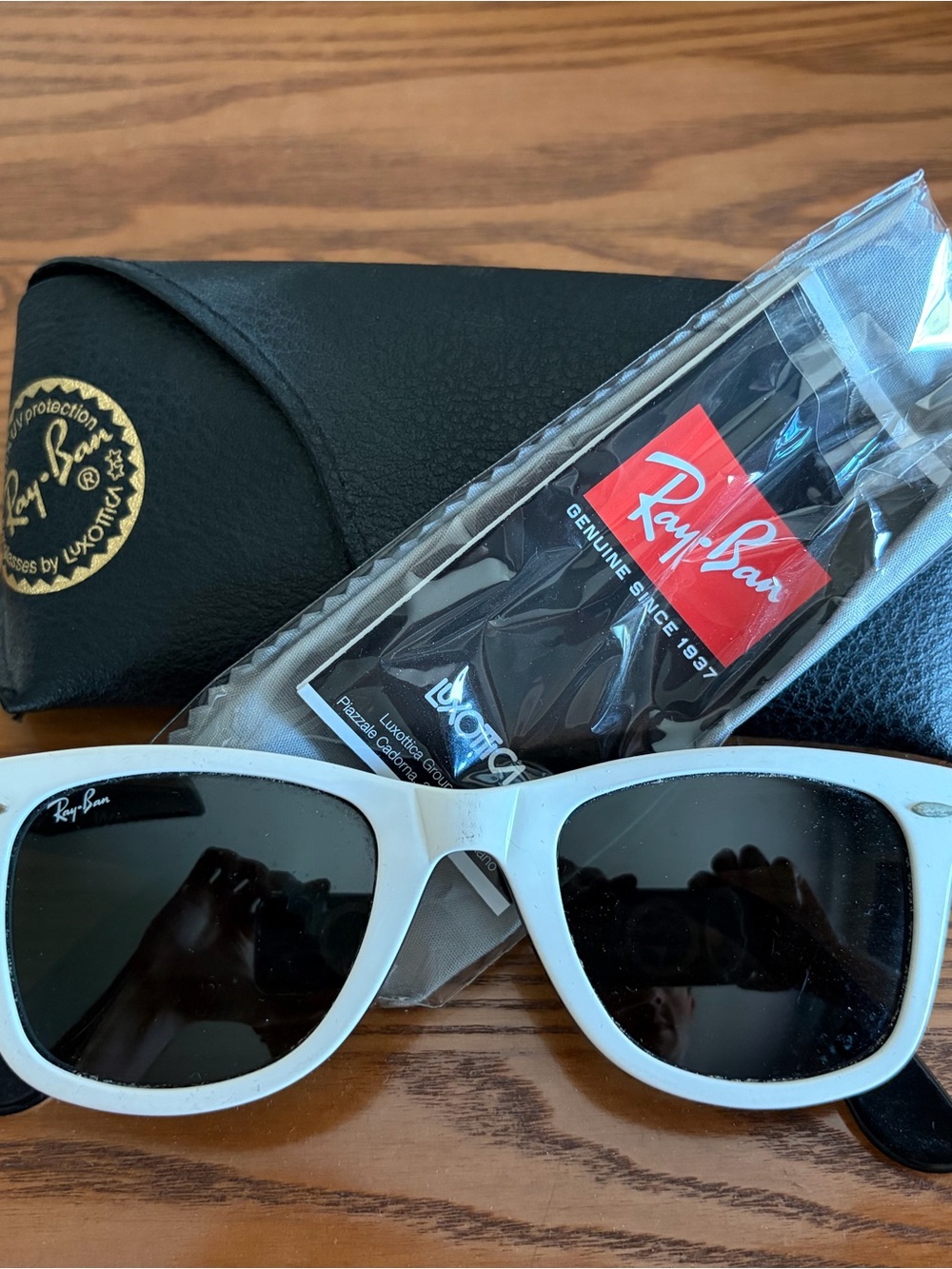 Ray-Ban White Wayfarers